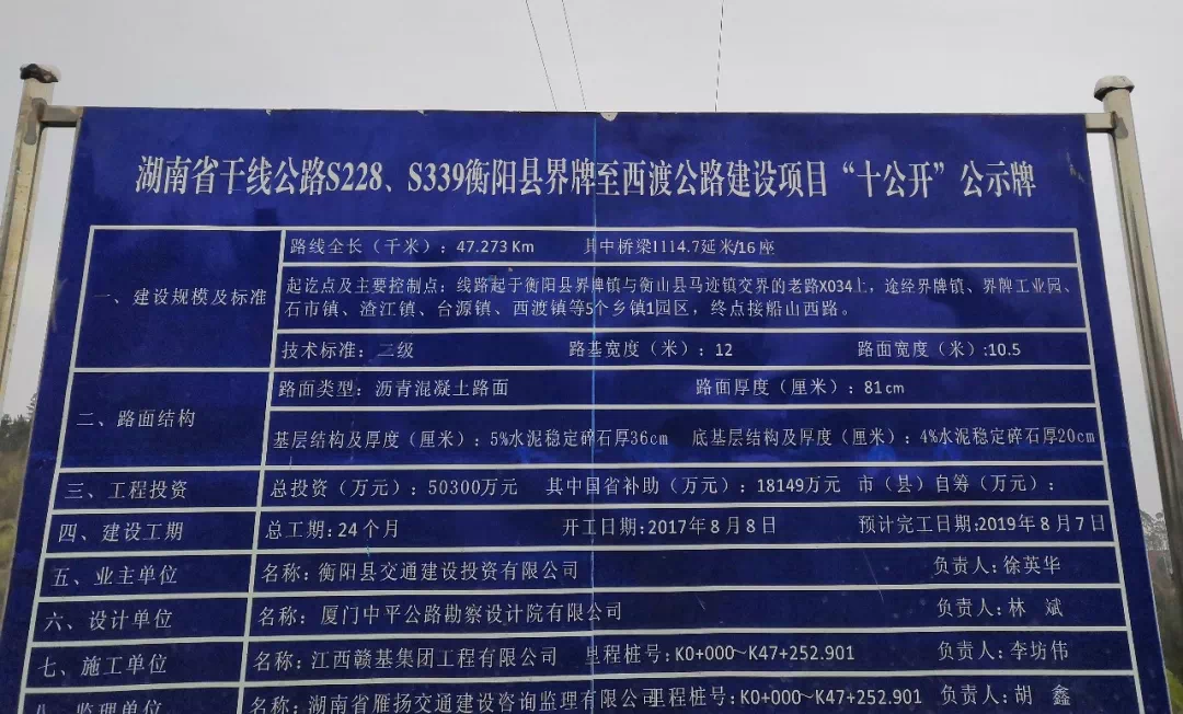 衡陽縣西界公路最新進(jìn)展及論述